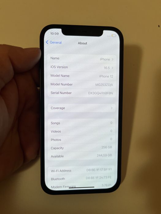Iphone 12 256GB 92% bat
