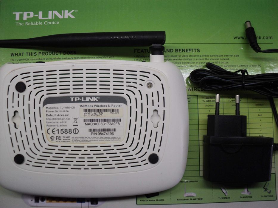 Router TP-LINK Model TL-WR740N NOU