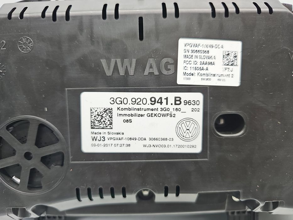 Ceas bord Volkswagen Passat B8 Variant (3G5) [Fabr 2015-prezent] 3G09