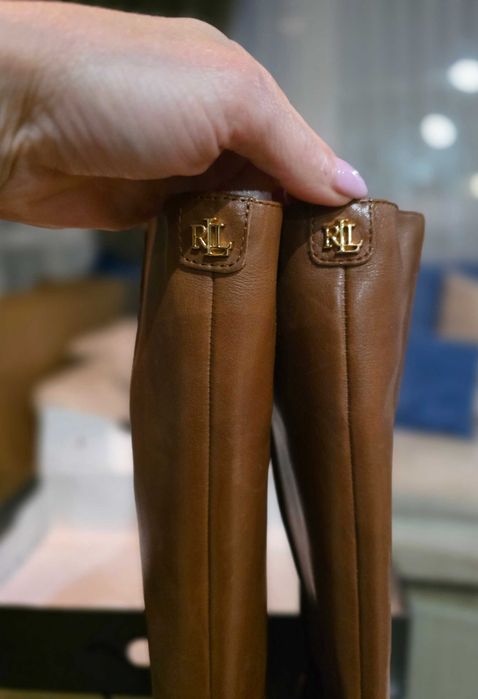 Ботуши от естествена кожа  Ralph Lauren