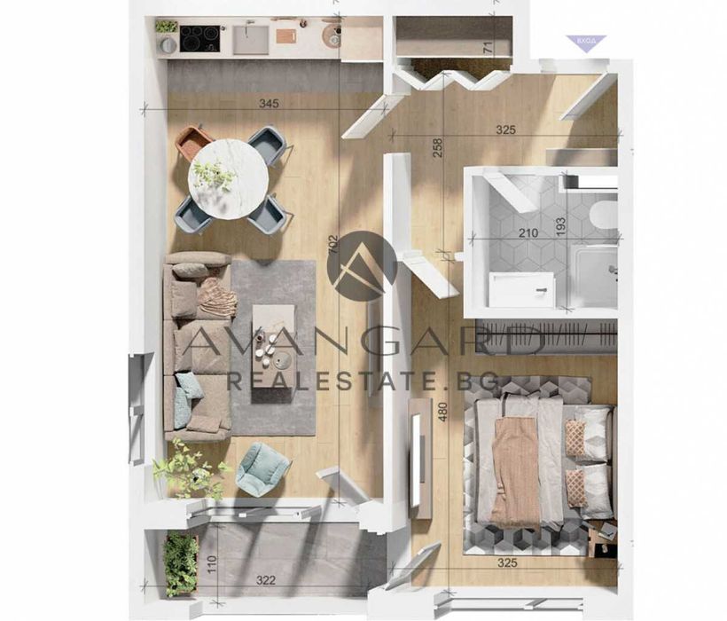 Продава се Двустаен апартамент в Пловдив, Тракия - 74 кв.м за 884 €/кв.м - Снимка #6