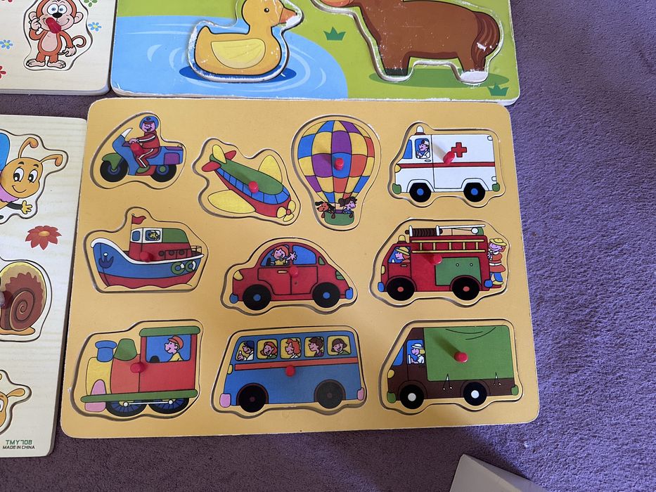 Дървени пъзели най-малки