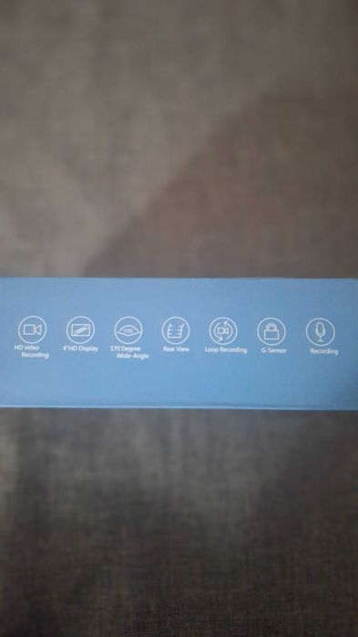 Видеорегистратор FULL HD 1080P с 3 камери, дисплей 4 инча