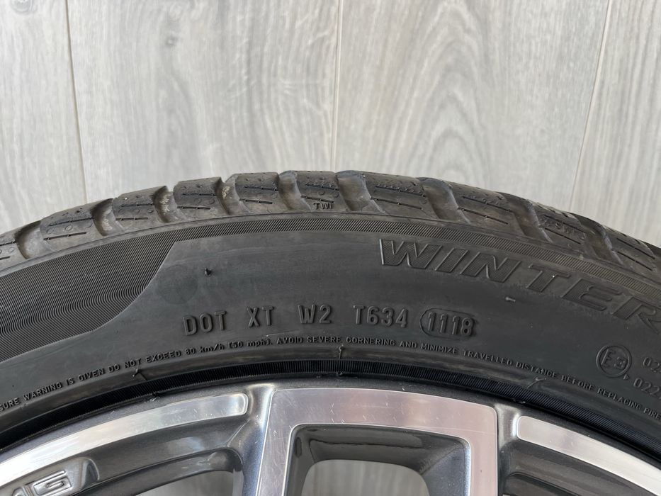 Оригинални джанти 19 цола АМГ 5х112 за Мерцедес ГЛЦ W253, ГЛЦ 43 АМГ/AMG със зимни гуми 245/45/19