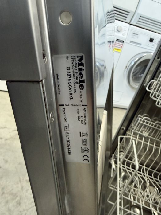 Съдомиялна машина за вграждане MIELE 60см, 3бр кошници,