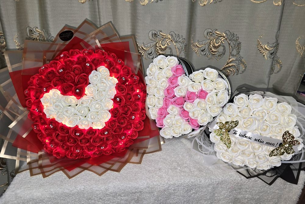 Buchete trandafiri de sapun