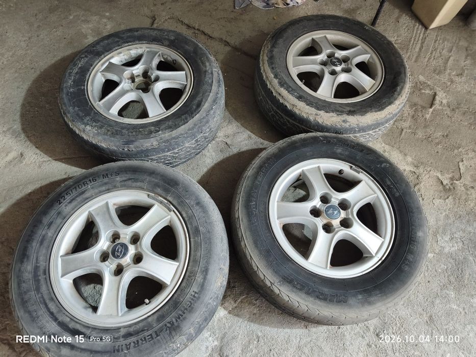 Оригинални джанти 16" 5x114,3 с гуми за Hyundai Santa Fe
Цена: 160 € (по