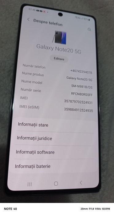 Samsung Note 20 5g