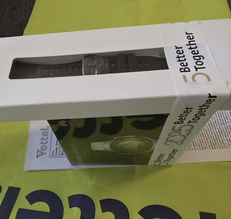 ЗАПЕЧАТАН 42mm Huawei Watch 5 Yettel Гаранция 2027г. White / Бял