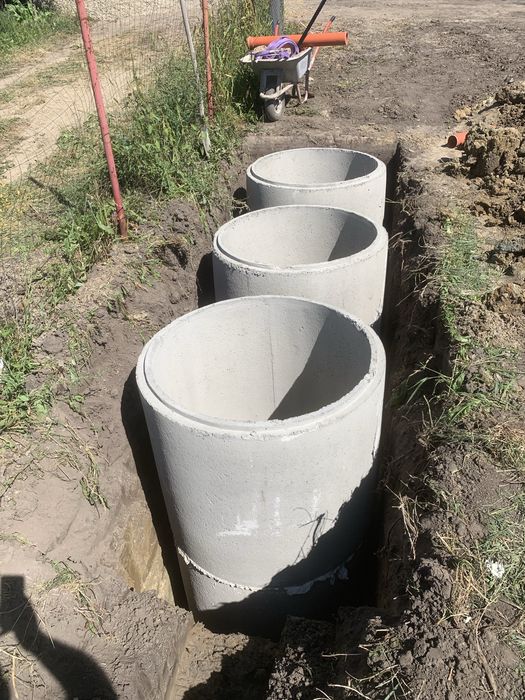 Fose septice ecologice tuburi instalații, conectare apa şi canalizare