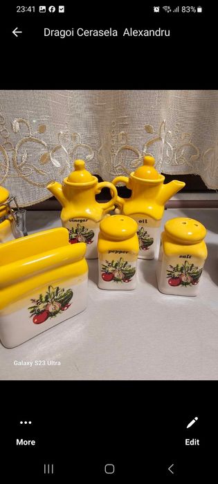 Set complect recipiente ceramica de bucătărie