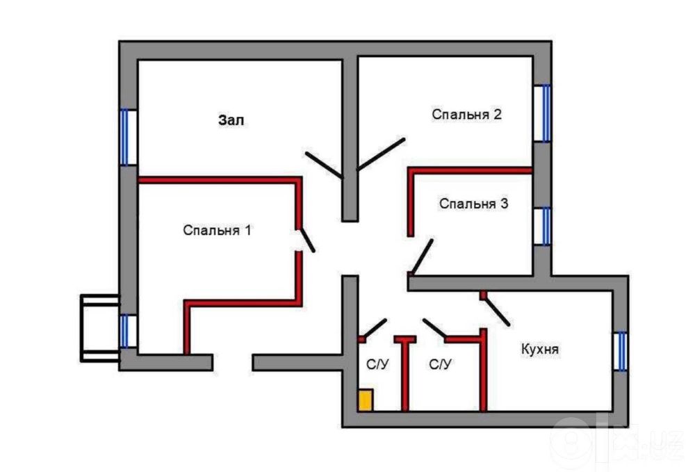 Продается 4-комнатная квартира ЖК Mashxadi Residence на Паркентском