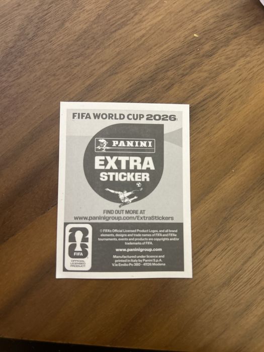 Panini extra sticker Vinicius