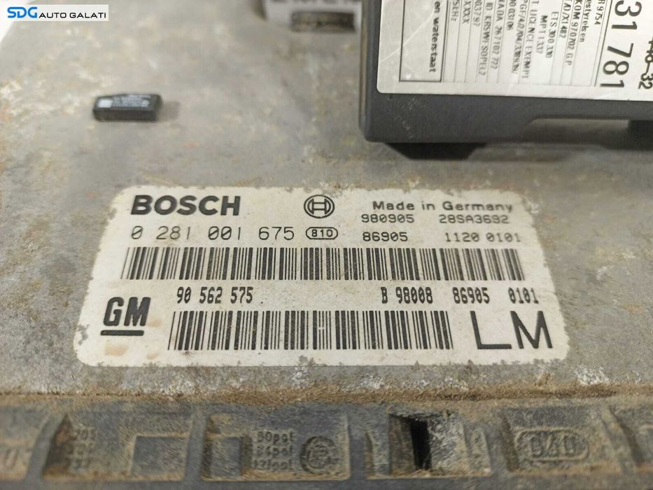 Kit Pornire Complet ECU Calculator Motor Cititor Imobilizator Chei Cheie Opel Astra G 2.0 DTI 1998 - 2007 Cod 90562575 0281001675 09131781 521500 ][L2010]