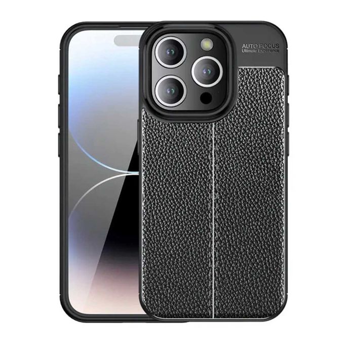 Husa Premium Antisoc model PIELE pentru iPhone 15 Plus , 15 Pro