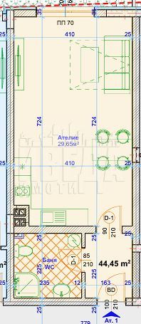 Продава се Едностаен апартамент в Варна, Възраждане 1 - 54 кв.м за 1204 €/кв.м - Снимка #1