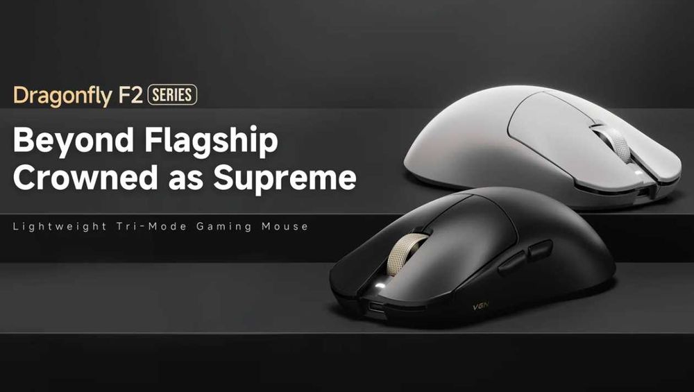 Беспроводная мышь VGN Dragonfly F2 Pro Max, PixArt PAW3395 8KHz 800mAh