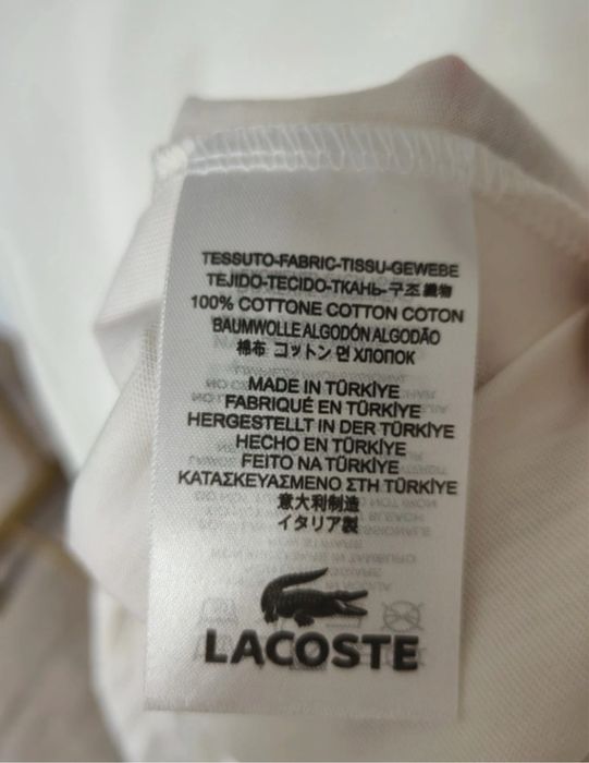 Tricou lacoste alb