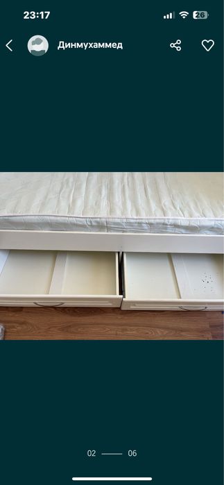 Две детские кровати + 3 тумбочки
