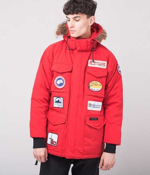 Куртка зимняя Canada Goose цвет Красный Пуховик Доставка M-L разм