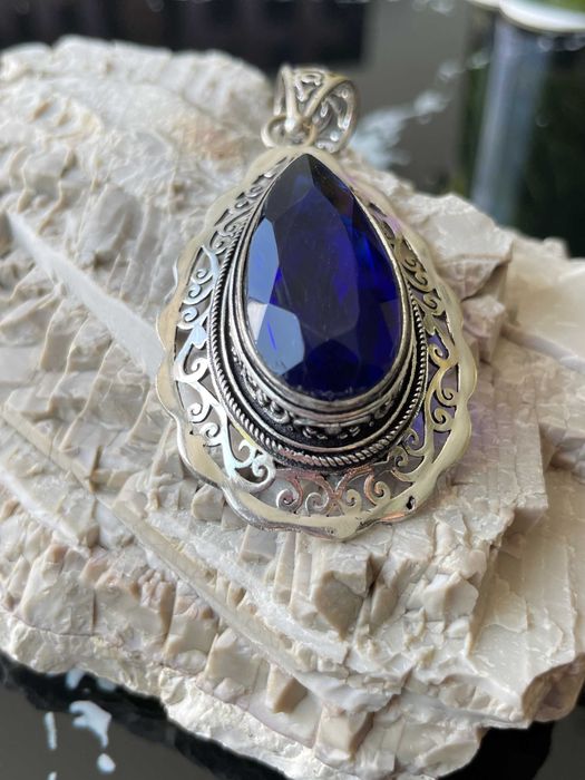 Pandativ/Medalion Argint 925 cu Piatra Semipretioasa Tanzanit