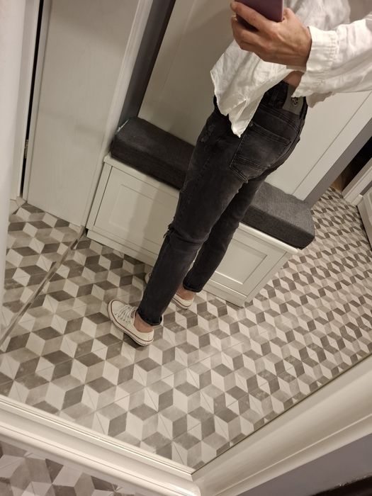 Дамски дънки Zara + подарък черни