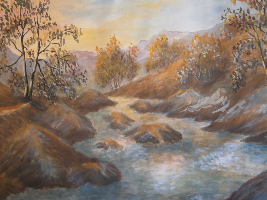 Стара картина темпера, гваш