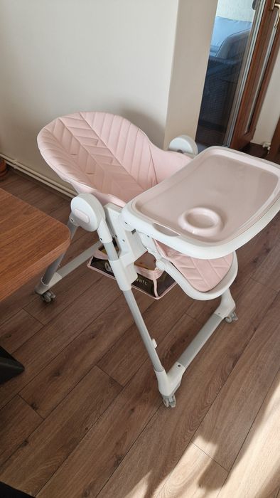 Vand scaun de masa Kinderkraft roz + cadou 2 jucarii Noriel