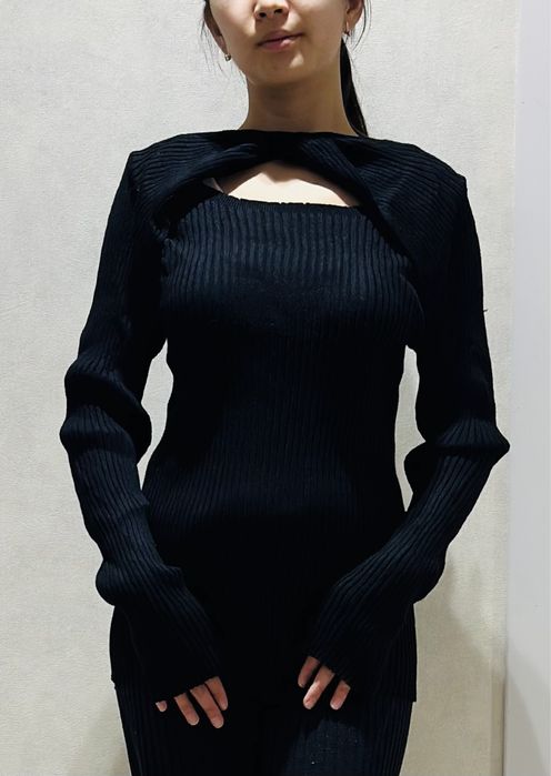 Туника лапша теплая Китай оверсайз