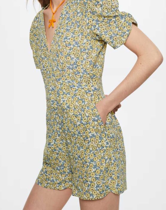 Salopetă Mango damă, mărimea S, nouă, imprimeu floral