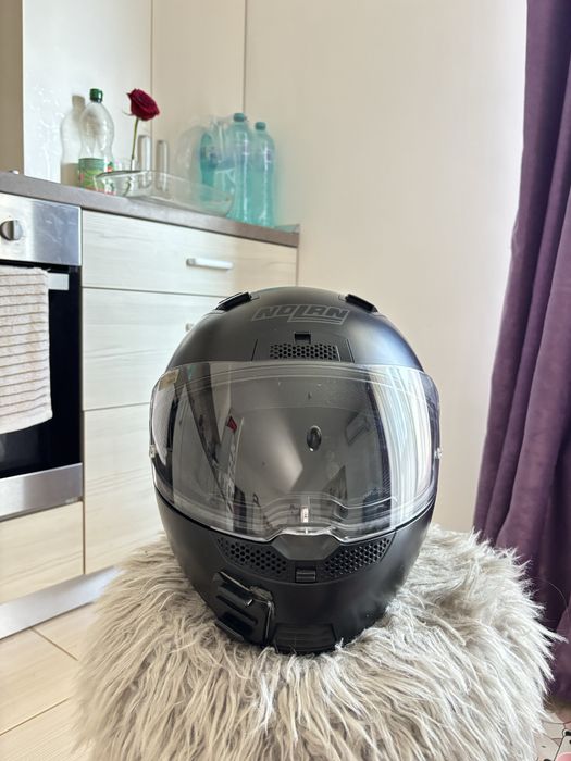 Casca moto neagra   nolan