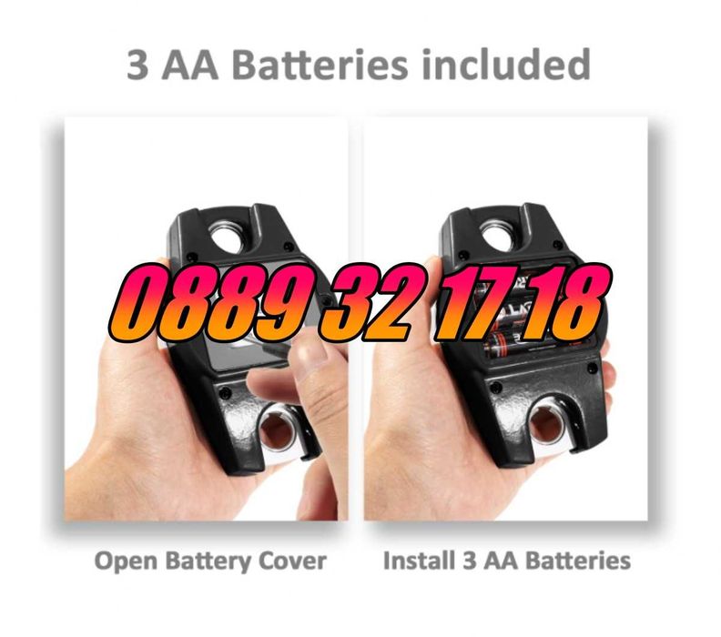 Цифрова висяща кранова везна до 300 кг с LCD дисплей с 3 функции