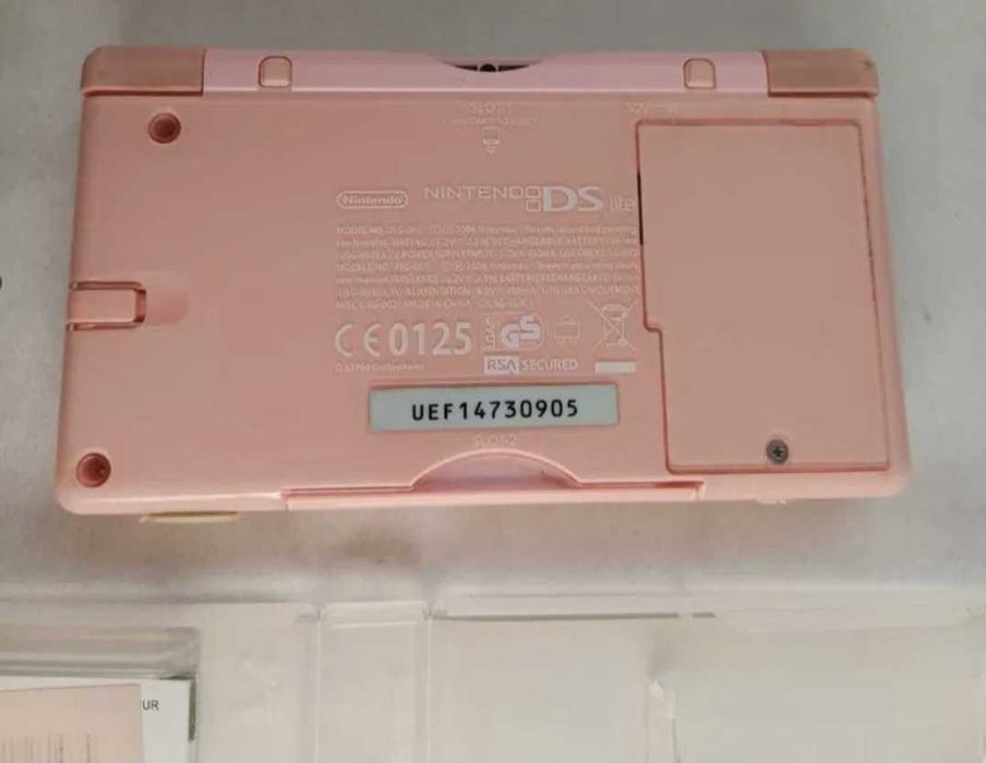 Nintendo DS lite roz, plus joc Solitaire inclus,Vechi De colectie, Rar
