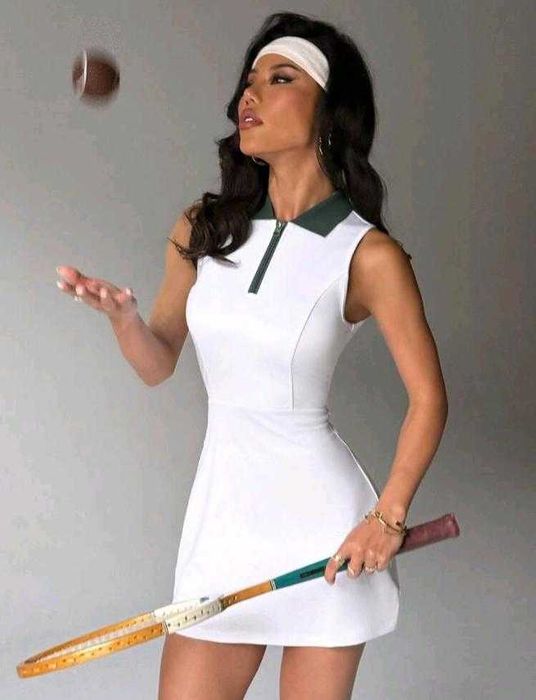спортна рокля бяла