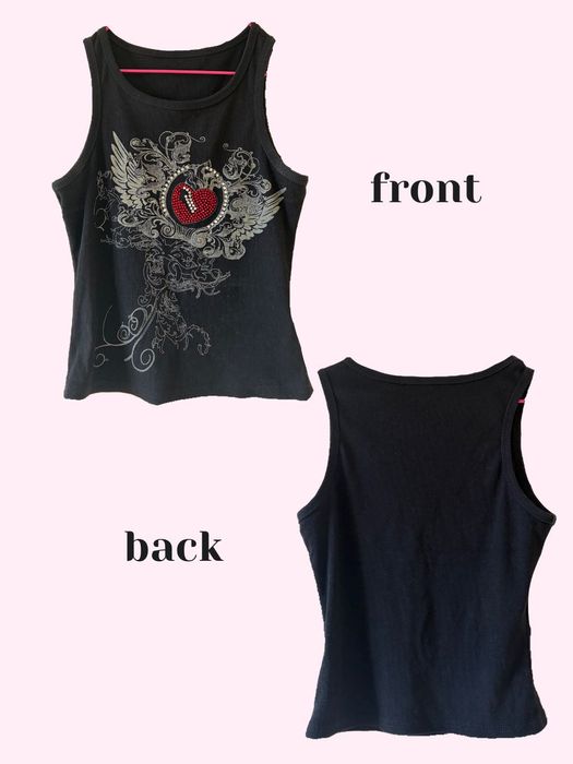 Y2K потник с камъчета