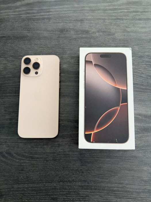 iPhone 16 Pro Max 256GB Desert Titanium – IMPECABIL, Full Box,garantie vodafone