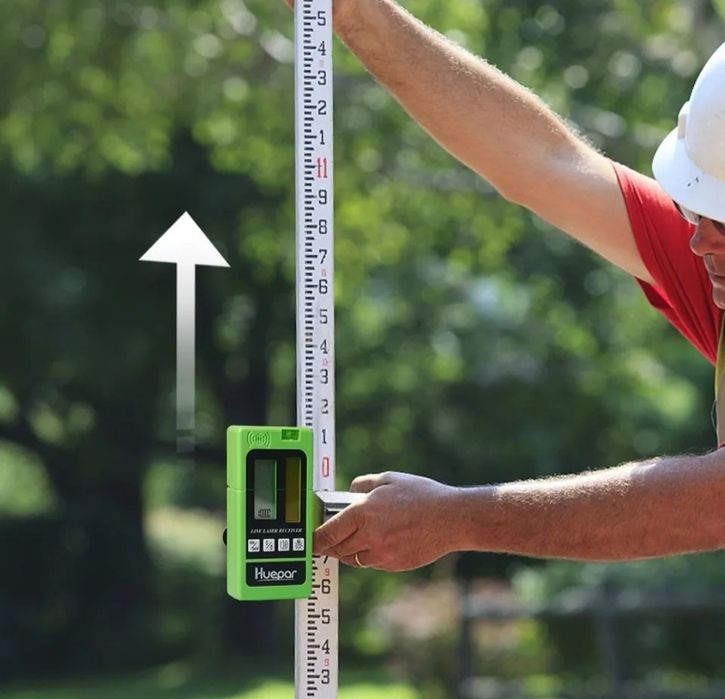 Цифров лазерен приемник за линейно ниво Huepar LR-5RG