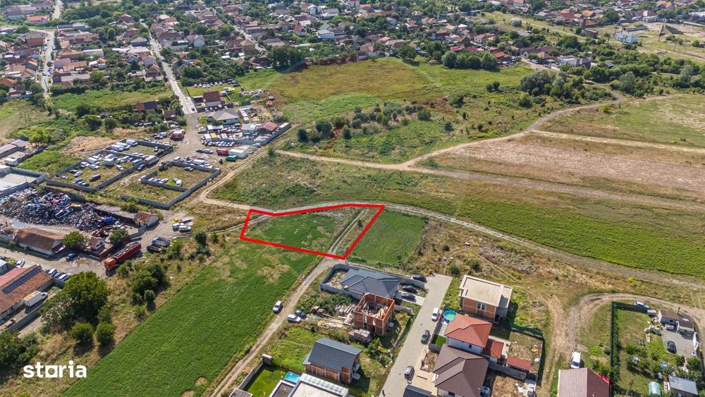 Teren 1237 mp cu PUZ aprobat de vanzare Bujac,Arad