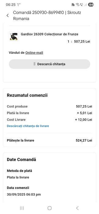 Mătură colectare iarbă si frunze Gardlov