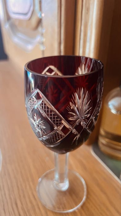 Set șase pahare de cristal