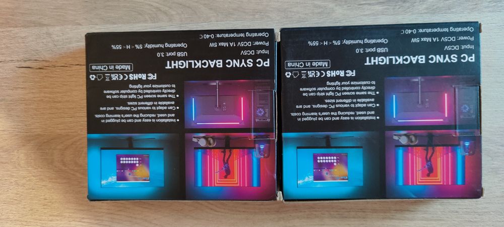 RGB light sync ленти за 27 инча монитор