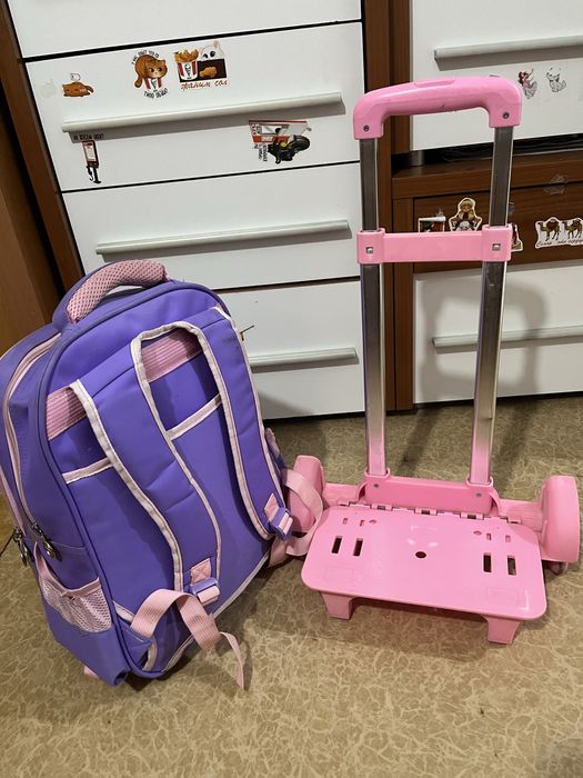 Школьный рюкзак чемодан для девочек