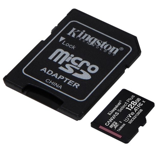 Kingston 128 gb, карта памяти.