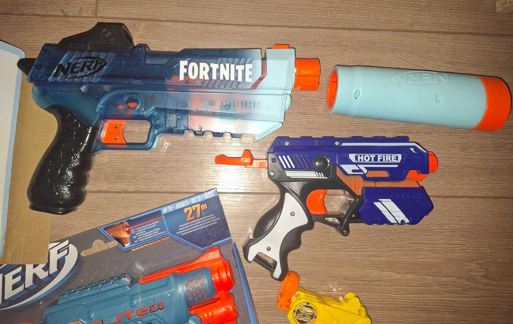 NERF Бластер детско пластмасово оръжие/играчка/ 3бр.+стрелички