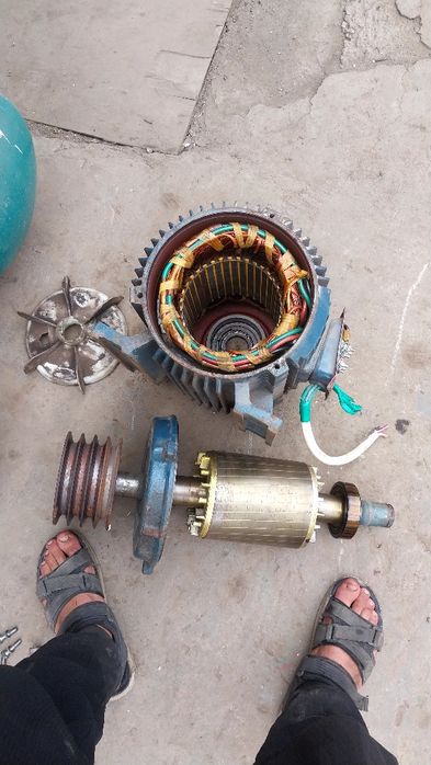 Mator sotiladi 7.5kv 1450 ob