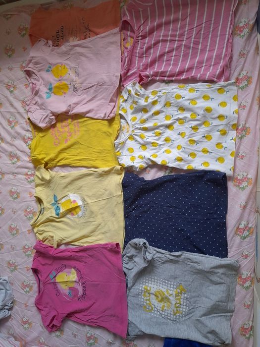 lot 9 tricouri 2 4 ani 98 104 fata fetita lupilu lidl bumbac gradinita