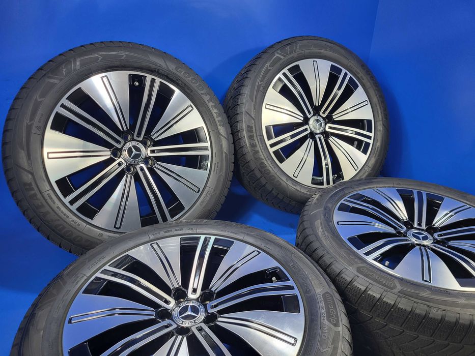 Vand jante R19 OE Mercedes EQS + anverope 235 55 19 Dunlop foarte bune