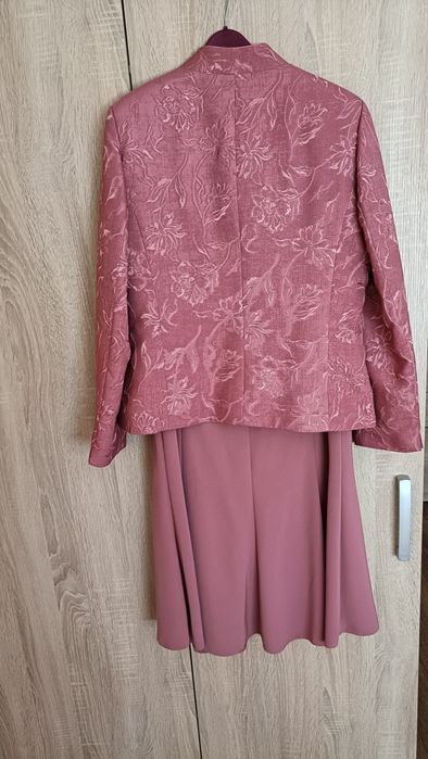 Costum Dama,cu fusta,3 piese,Roz Închis,44