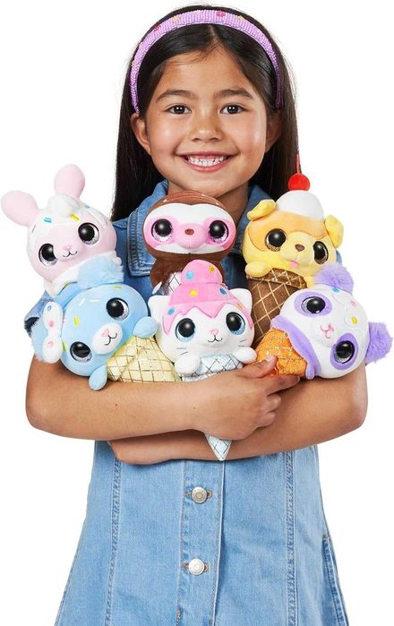 COCO CONES ZURU Плюшено животинче в конус 3 броя комплект