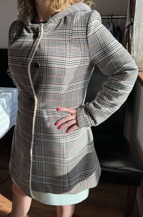 Дамско палто Стеса размер 42 неносено полиестер/вълна 2 лица